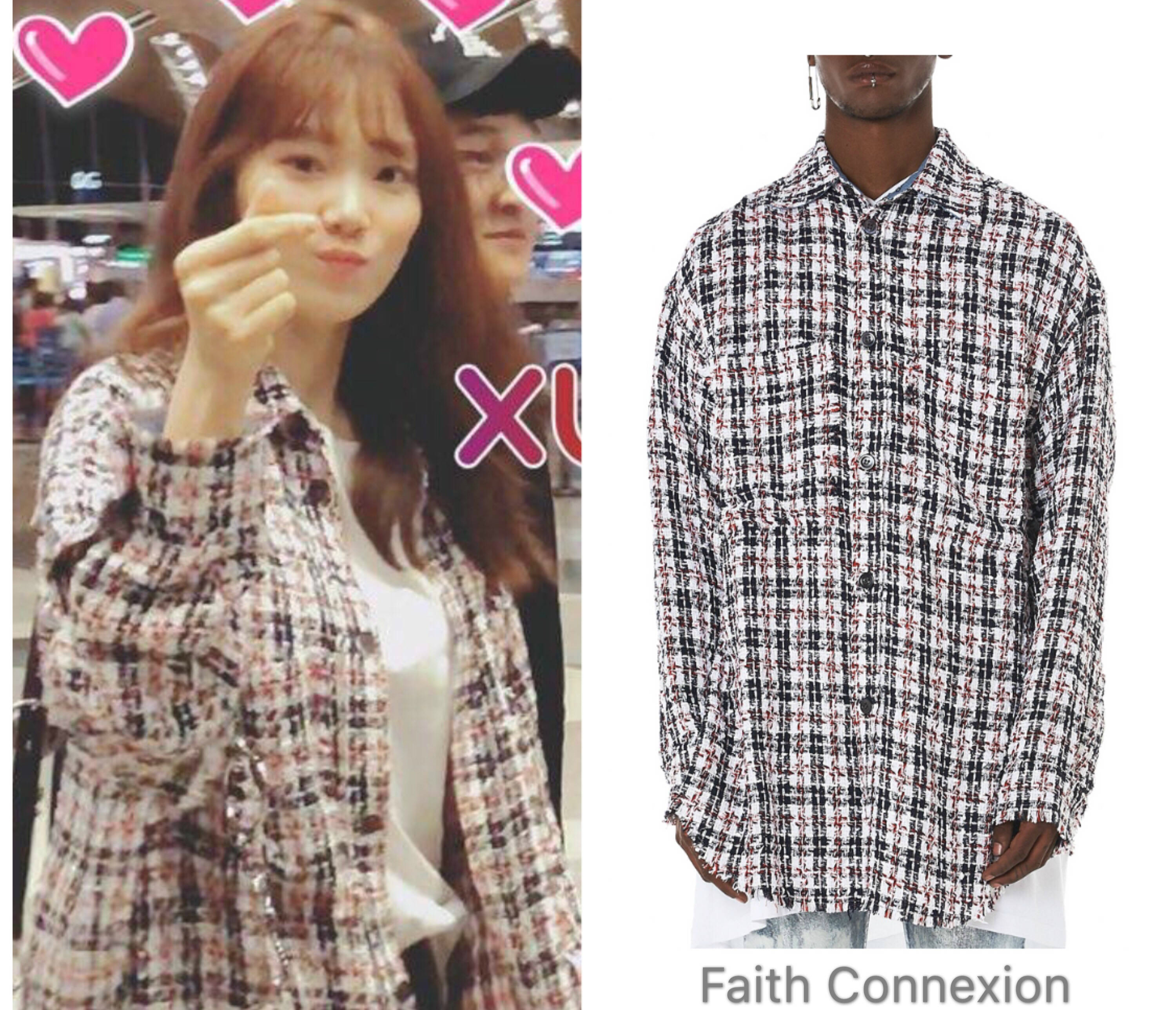 倪妮同款新上衣,倪妮同款格子衫