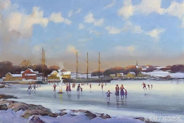 法国画家皮尔斯人物油画作品,保罗兰德水彩作品