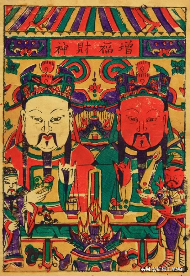 民俗创意年画大全,年份年画简单又好看