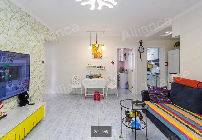 在建4号线地铁旁聚福园91平全明三居室精装修2014年小区