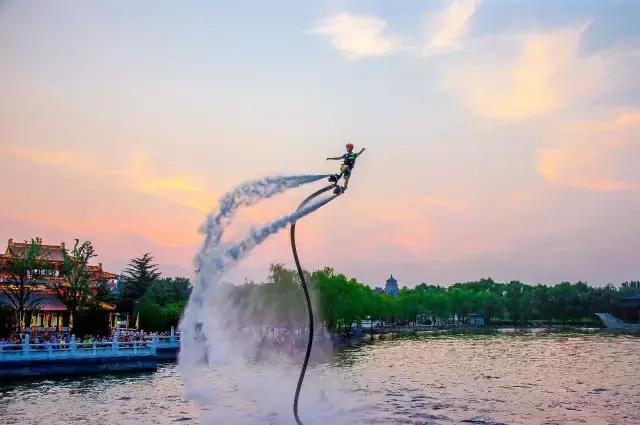 从飞机看大唐芙蓉园,探秘大唐芙蓉园