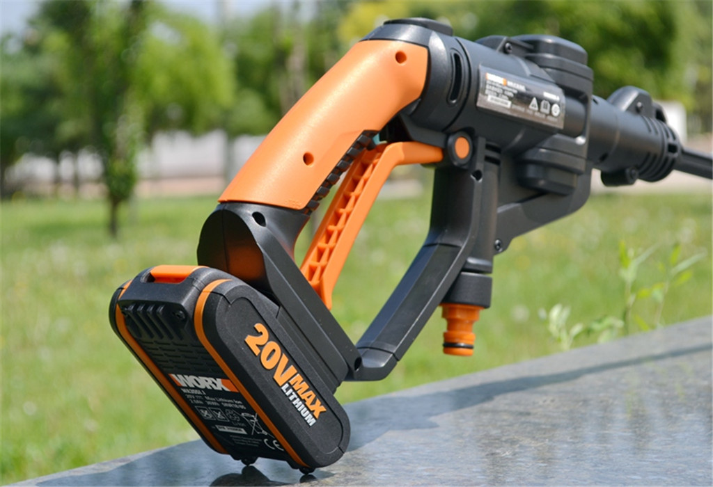 不用电的户外洗车神器,威克士无线洗车神器高压水枪