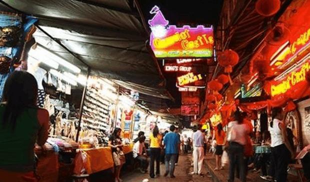 辉煌夜市曼谷夜生活,曼谷街头夜市