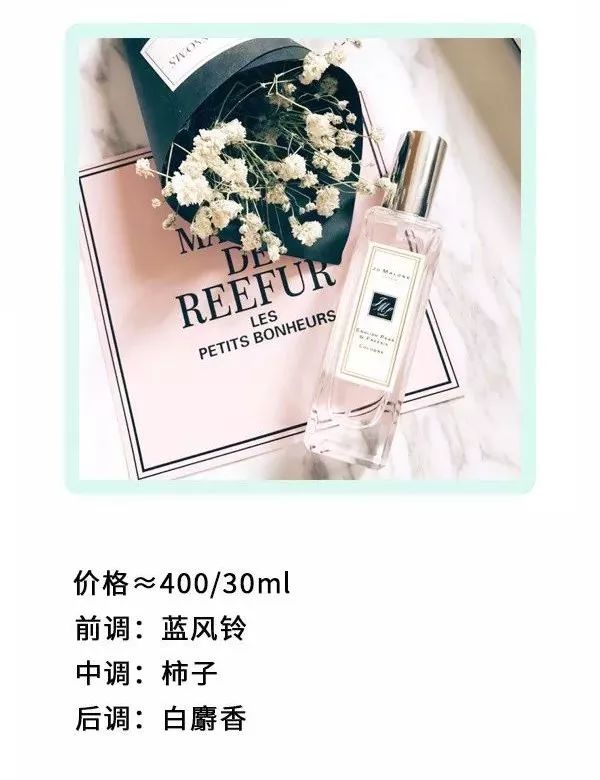 戚薇推荐的香水,戚薇收藏的香水