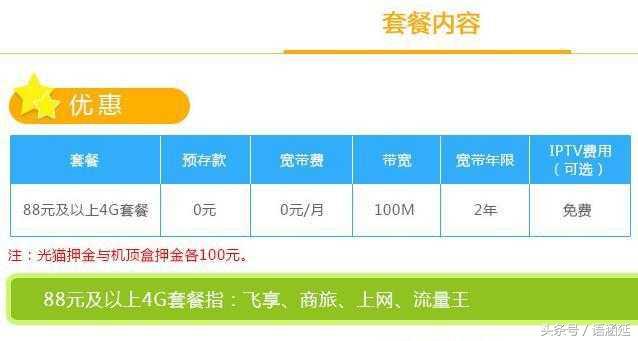 移动宽带100兆68元套餐详情,移动宽带200兆79元套餐详情
