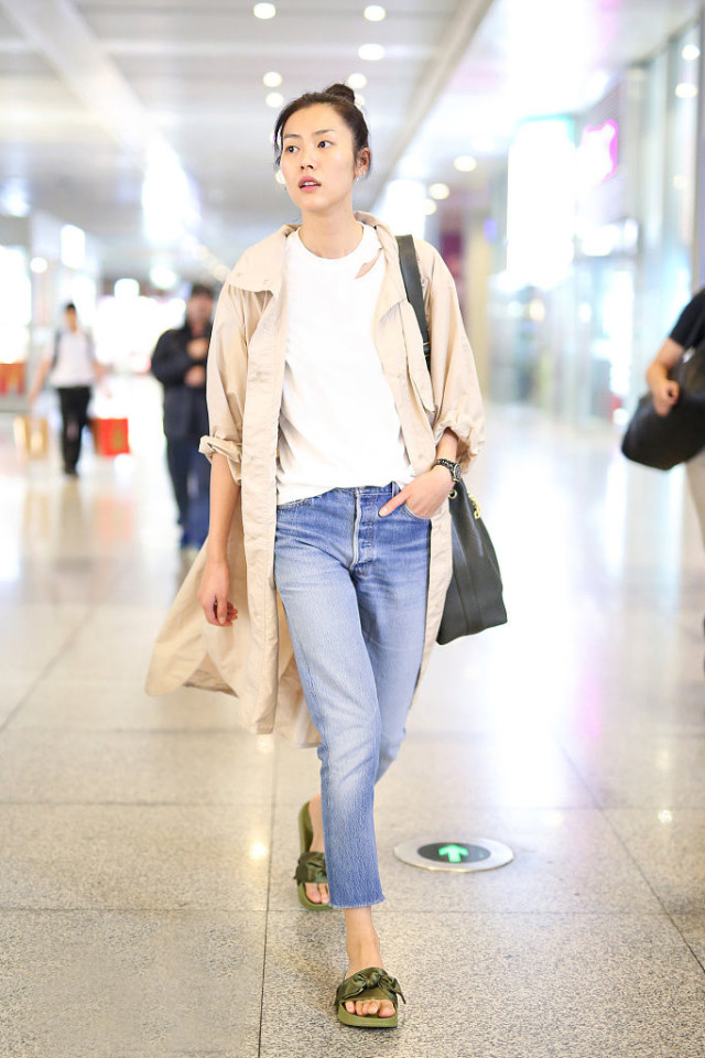 露趾半拖鞋夏日懒人凉拖,无跟洋气时髦拖鞋