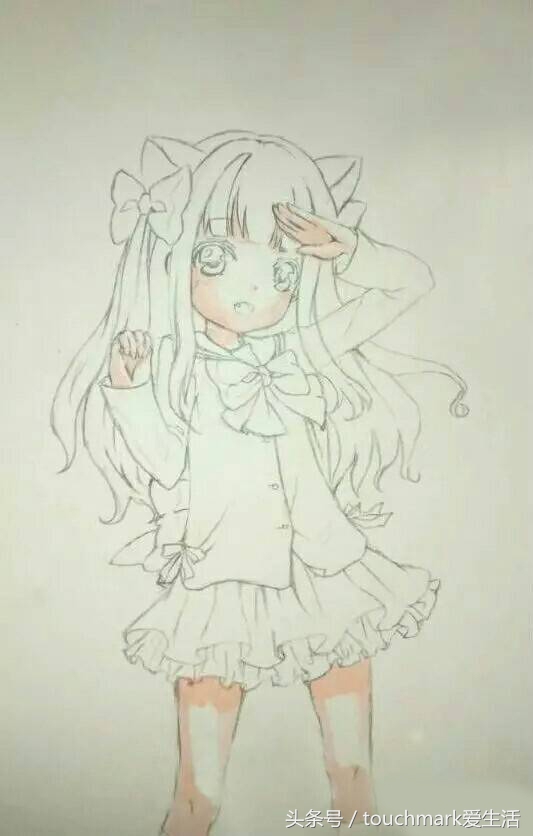 马克笔手绘动漫人物鬼灭之刃,马克笔手绘动漫人物少女全身