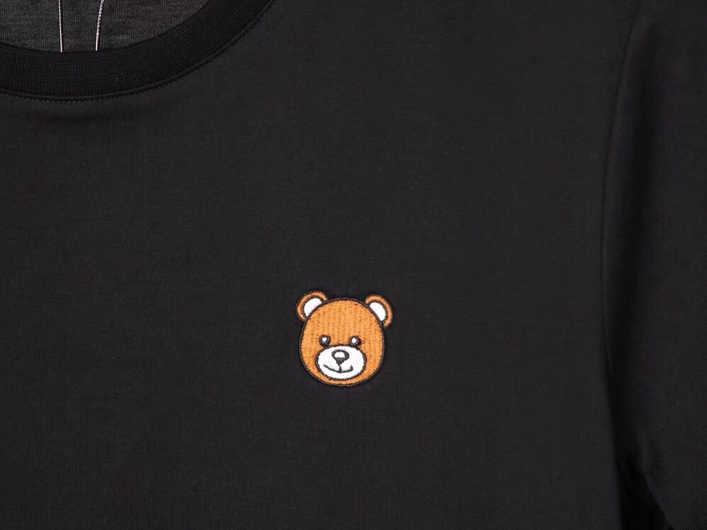 moschinot恤灰色,moschinot恤马卡龙色小熊