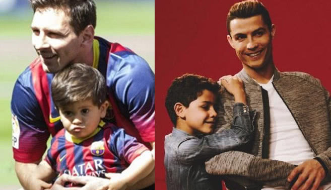 c罗的孩子和梅西孩子比赛,c罗的4个孩子
