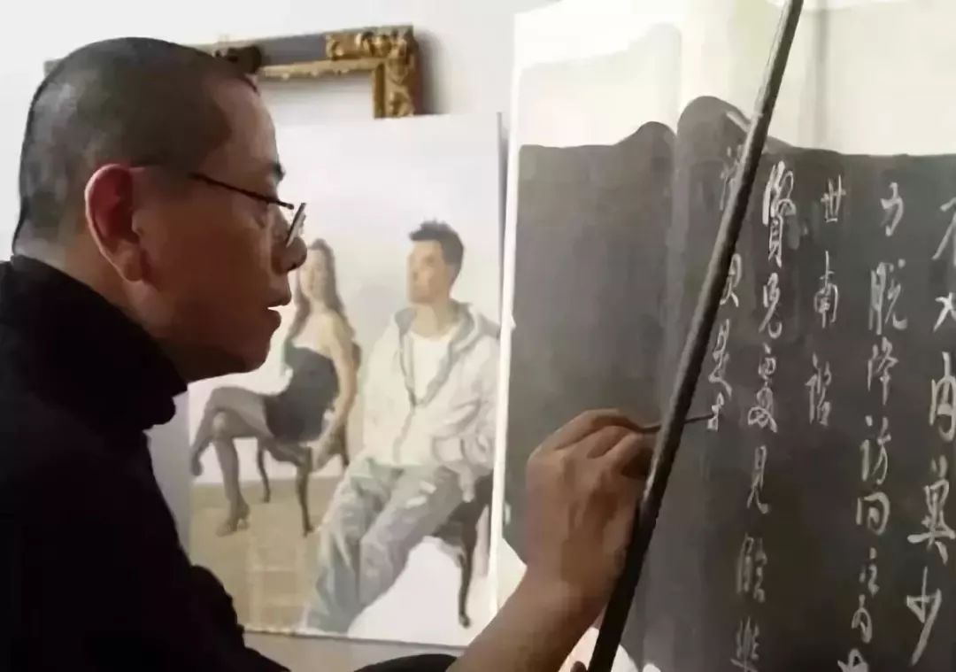 陈丹青的书法作品欣赏,陈丹青玩书法让人意想不到