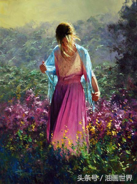 尼卡人物油画欣赏,robertoferri油画风景作品欣赏