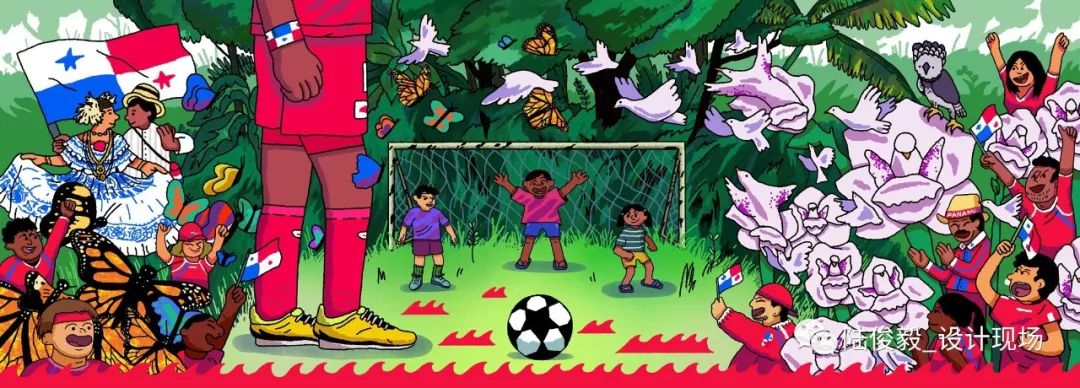 世界杯主题绘画分镜头插画,涂鸦26个字母设计图片手绘