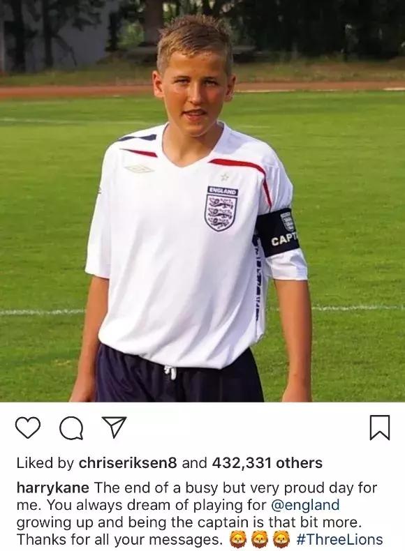 英格兰队长哈里凯恩成长记录,英格兰队队长哈里凯恩