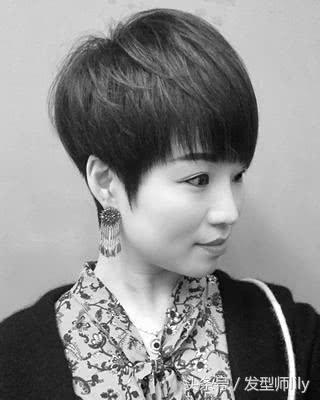 五款短发烫型,超酷圆脸烫的短发