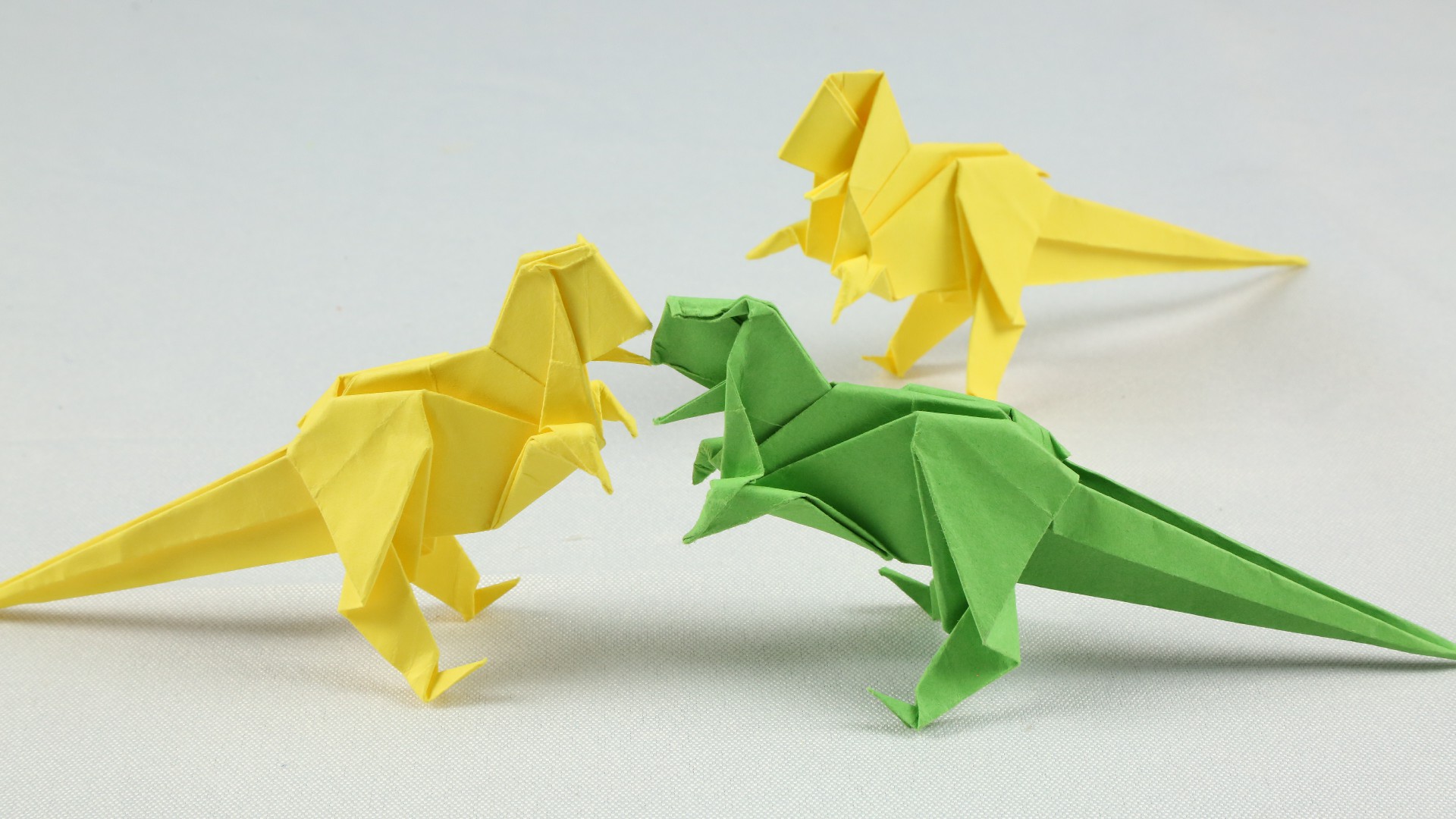 会动的玩具恐龙骨架手工折纸,折纸恐龙玩具简单视频