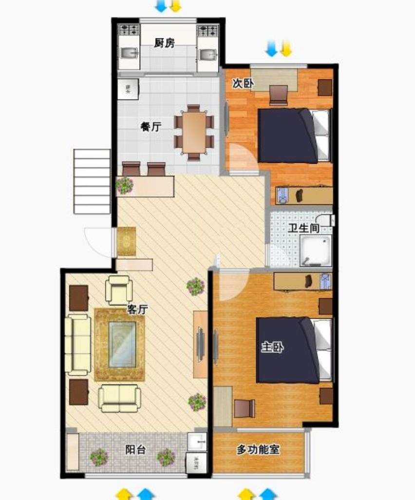 怎么的户型才真正是南北通透,真正的南北通透户型和假南北通透