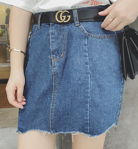 牛仔半身裙胖人怎么穿搭,牛仔半身裙胖人穿的显瘦的牛仔裤