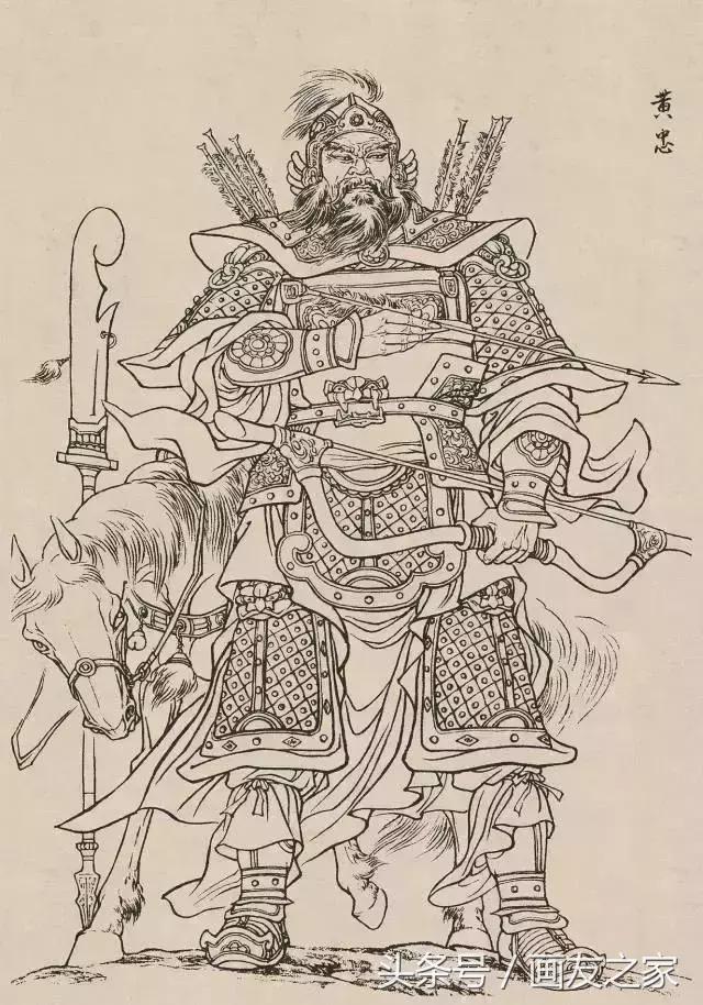 素材古代白描人物120图果断收藏,白描中国古代刀马人物图谱