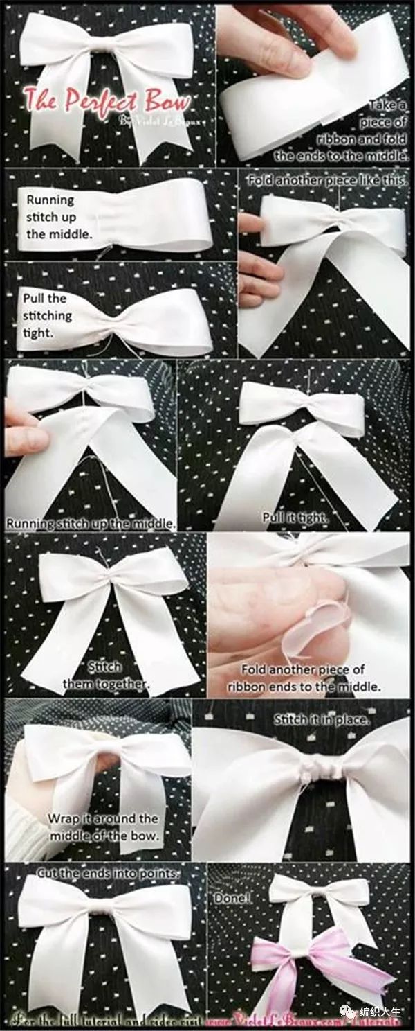 怎么做很小又可爱漂亮的蝴蝶结,高级感蝴蝶结制作