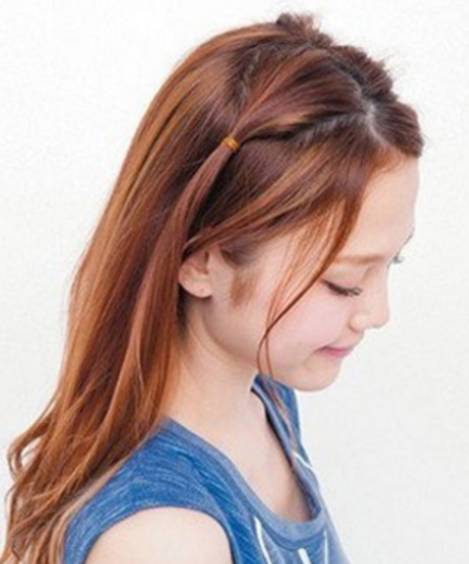 毛绒抓夹扎发教程,儿童简单扎发教程