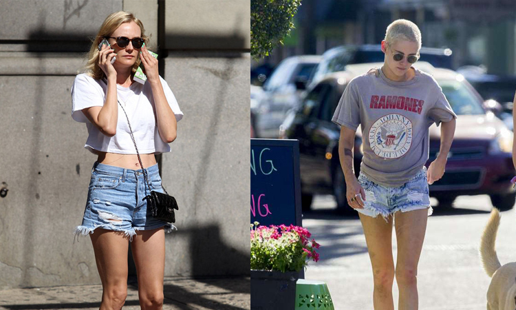 大长腿牛仔短裤,牛仔短裤配光腿神器好看吗