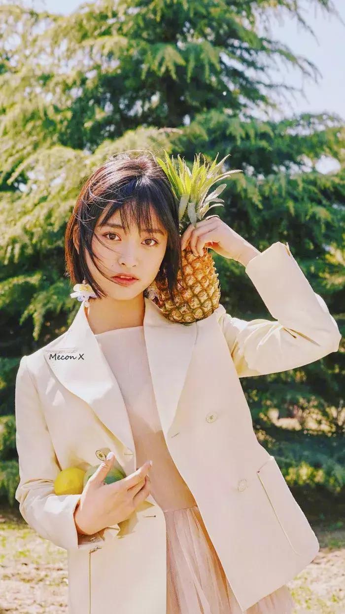 杉菜湿发刘海,杉菜大波浪发型