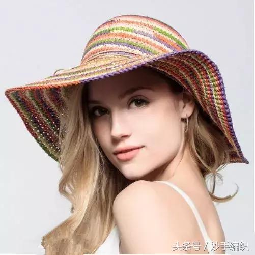 钩太阳遮阳帽全部教程,空心线钩夏季遮阳帽全教程视频