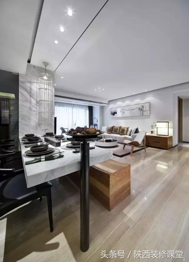 中式无主灯客厅吊顶效果图,80平客厅法式吊顶