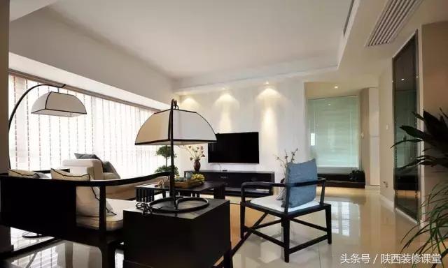 中式无主灯客厅吊顶效果图,80平客厅法式吊顶