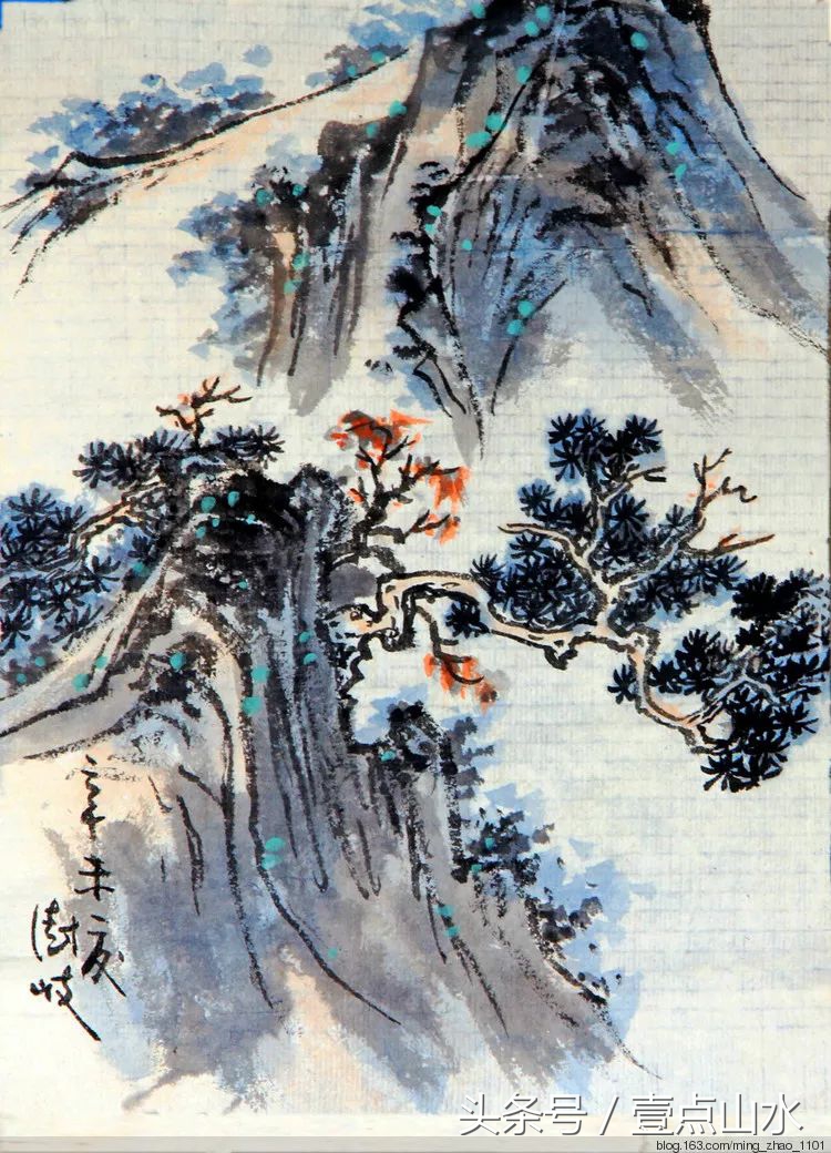 画山水风景画入门教程,山水画入门教程从零开始学国画