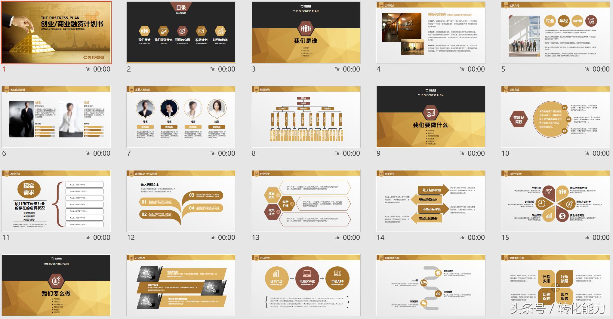 融资方案商业计划书模板,融资商业计划书100例ppt