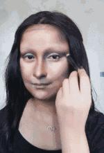 重庆妹子化妆,27岁重庆妹子仿妆蒙娜丽莎