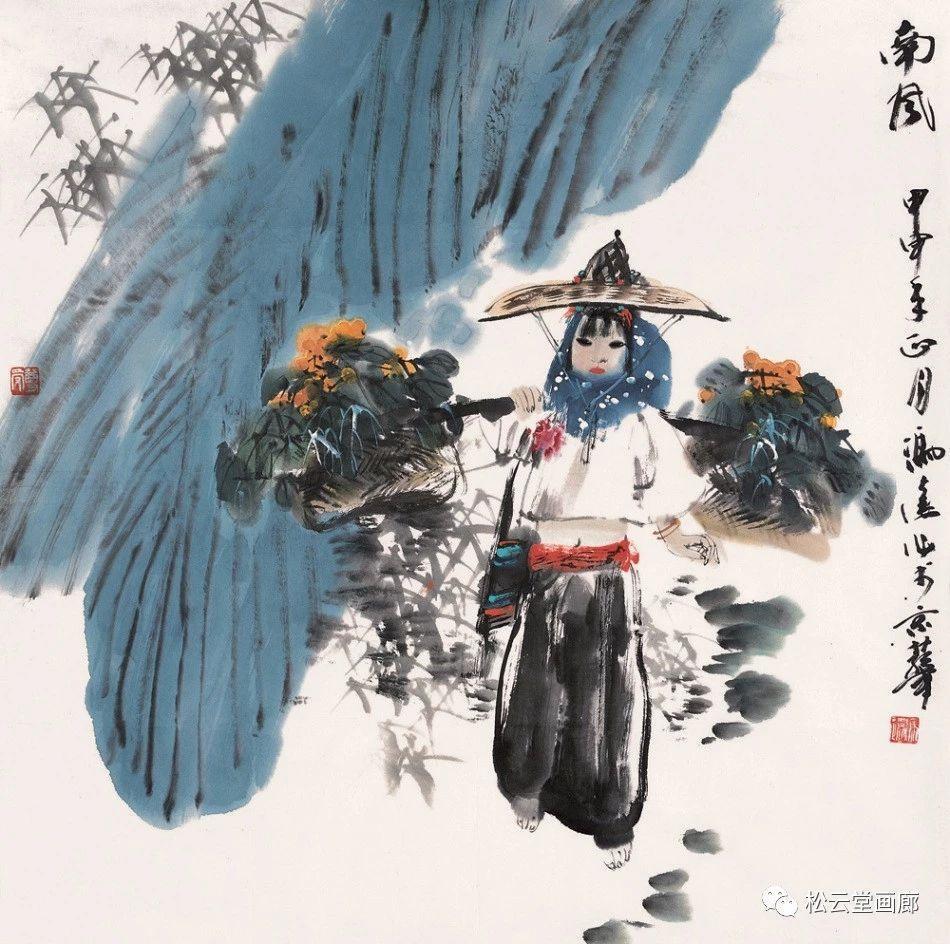 画家冯远2005年作品人物画,冯远谈蒋兆和的人物画