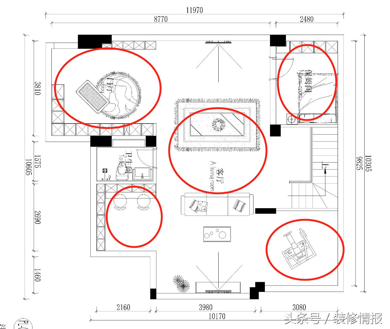 小户型非承重墙全拆设计,复式小二层改造