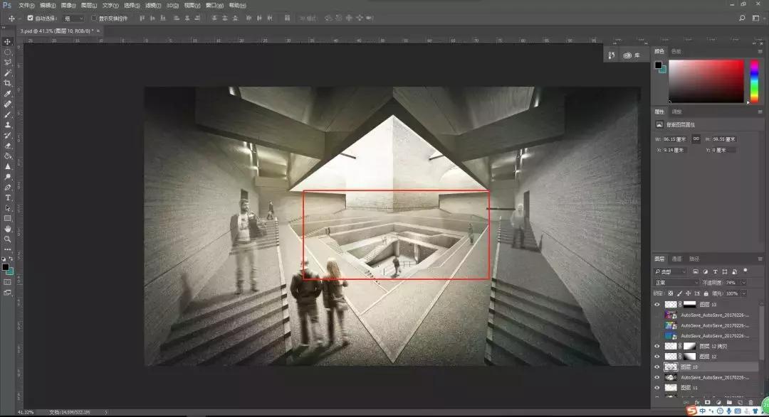 优秀效果图建筑表现构图技巧,建筑效果图表现技法