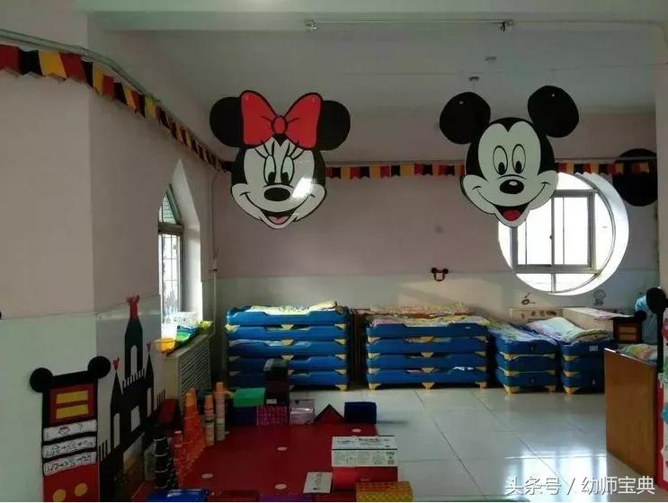 米奇英式风格环创,米奇城堡主题环创