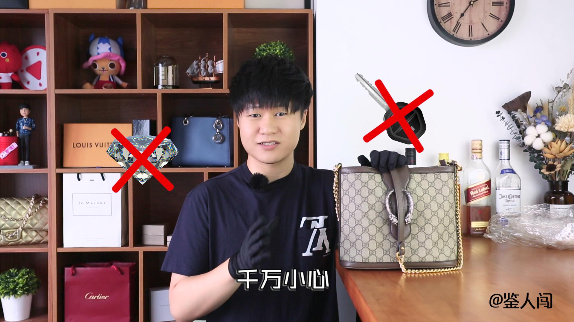 古驰gucci酒神包设计独特,gucci酒神包虎头不贴合