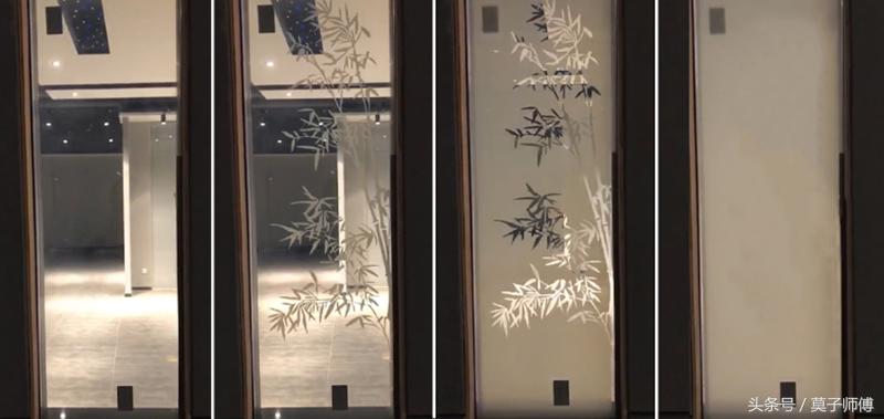 智能调光玻璃图文效果,分区调光玻璃原理图解