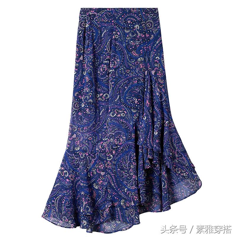 碎花裙子穿搭半身裙夏天,夏天碎花半身裙穿搭图片