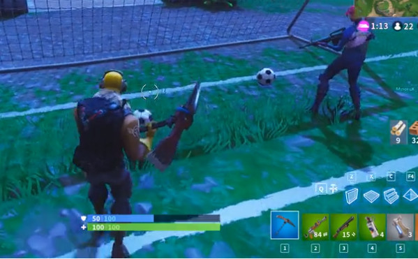 堡垒之夜试玩视频,堡垒之夜玩家玩绝地求生