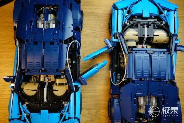 乐高10261与乐拼对比,乐拼和乐高布加迪的区别