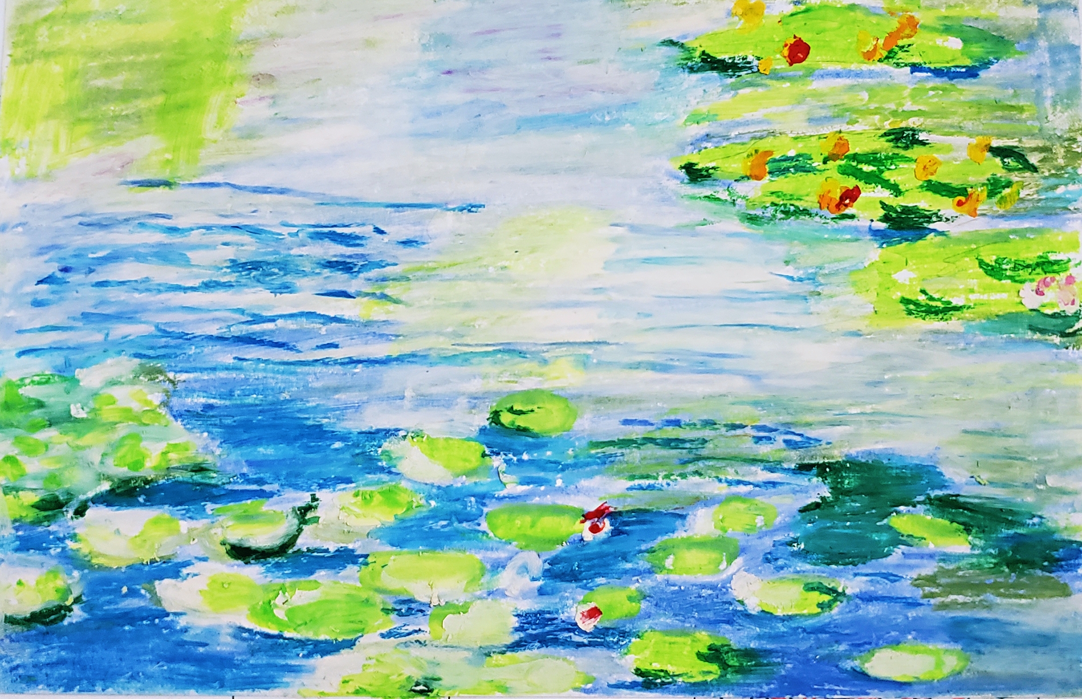 油画棒教程圣诞,油画棒祝福系列教程