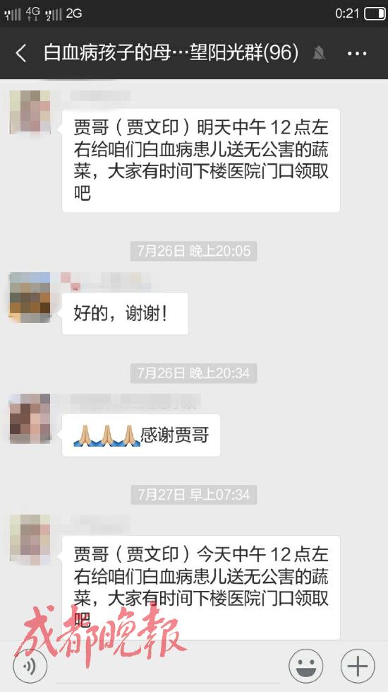 哈尔滨农民为白血病患儿种40亩“放心菜”每周去医院免费分发