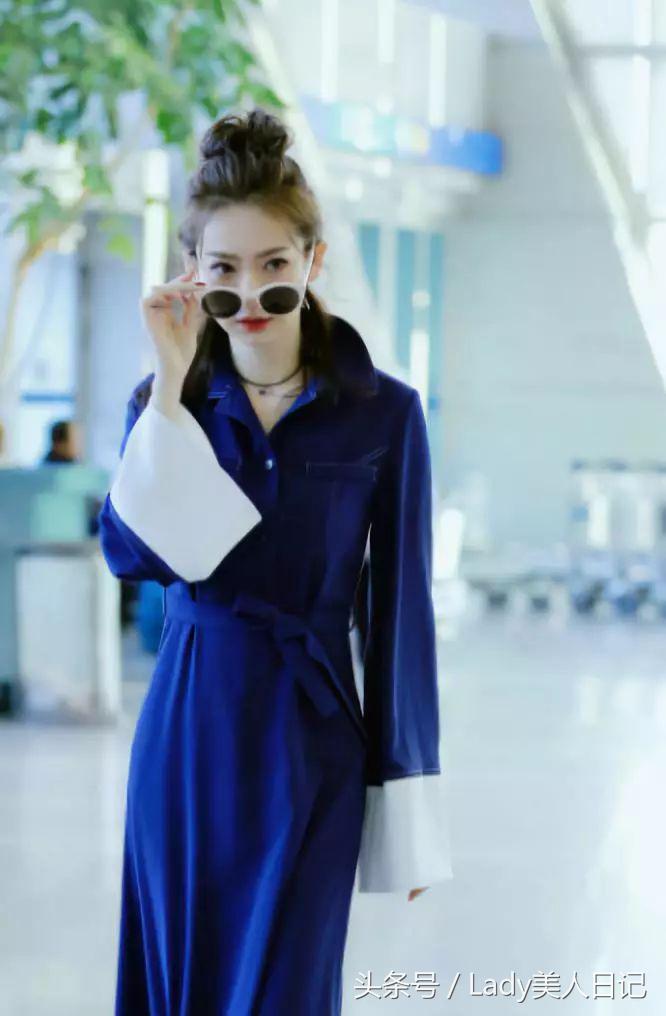 虽然世界杯变成了欧洲杯，但是戚薇的这套德国球衣还是很有看头的