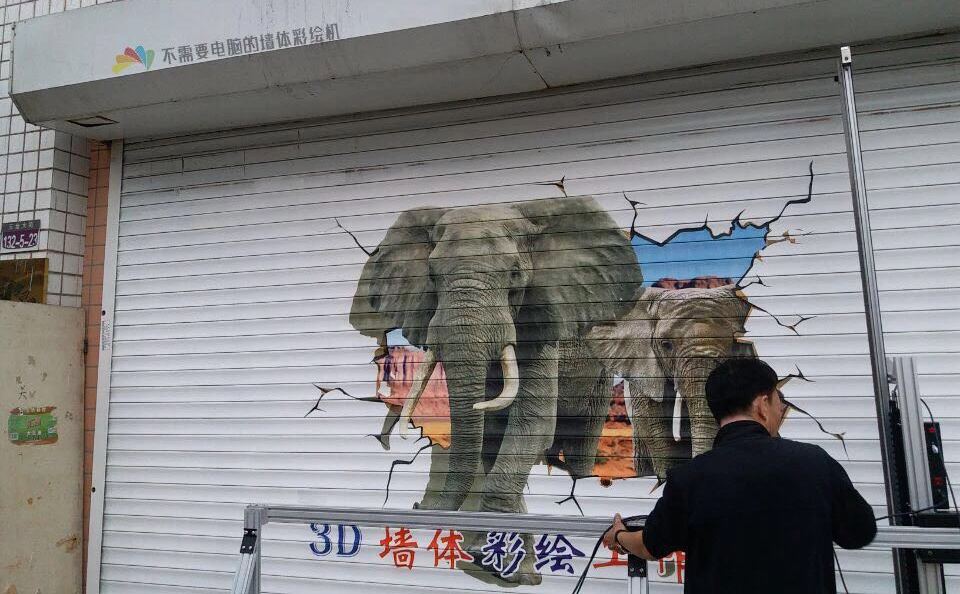 真正的墙体彩绘机,墙体彩绘机器能挣钱吗