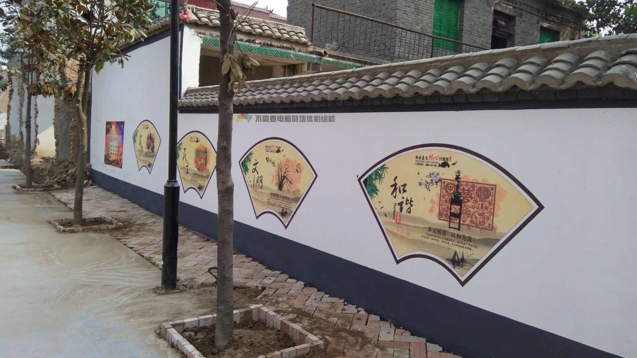 墙体彩绘施工机器,墙体彩绘机器