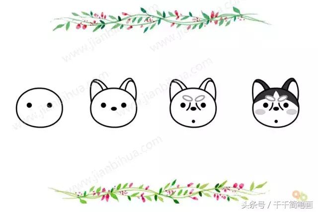 简笔画小动物头像,最简单的简笔画动物头像