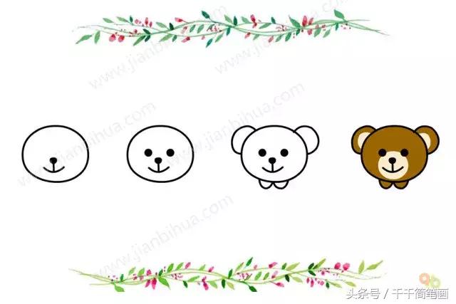 简笔画小动物头像,最简单的简笔画动物头像