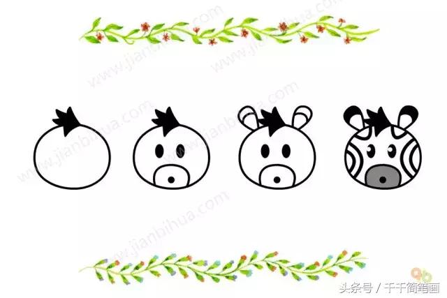 简笔画小动物头像,最简单的简笔画动物头像
