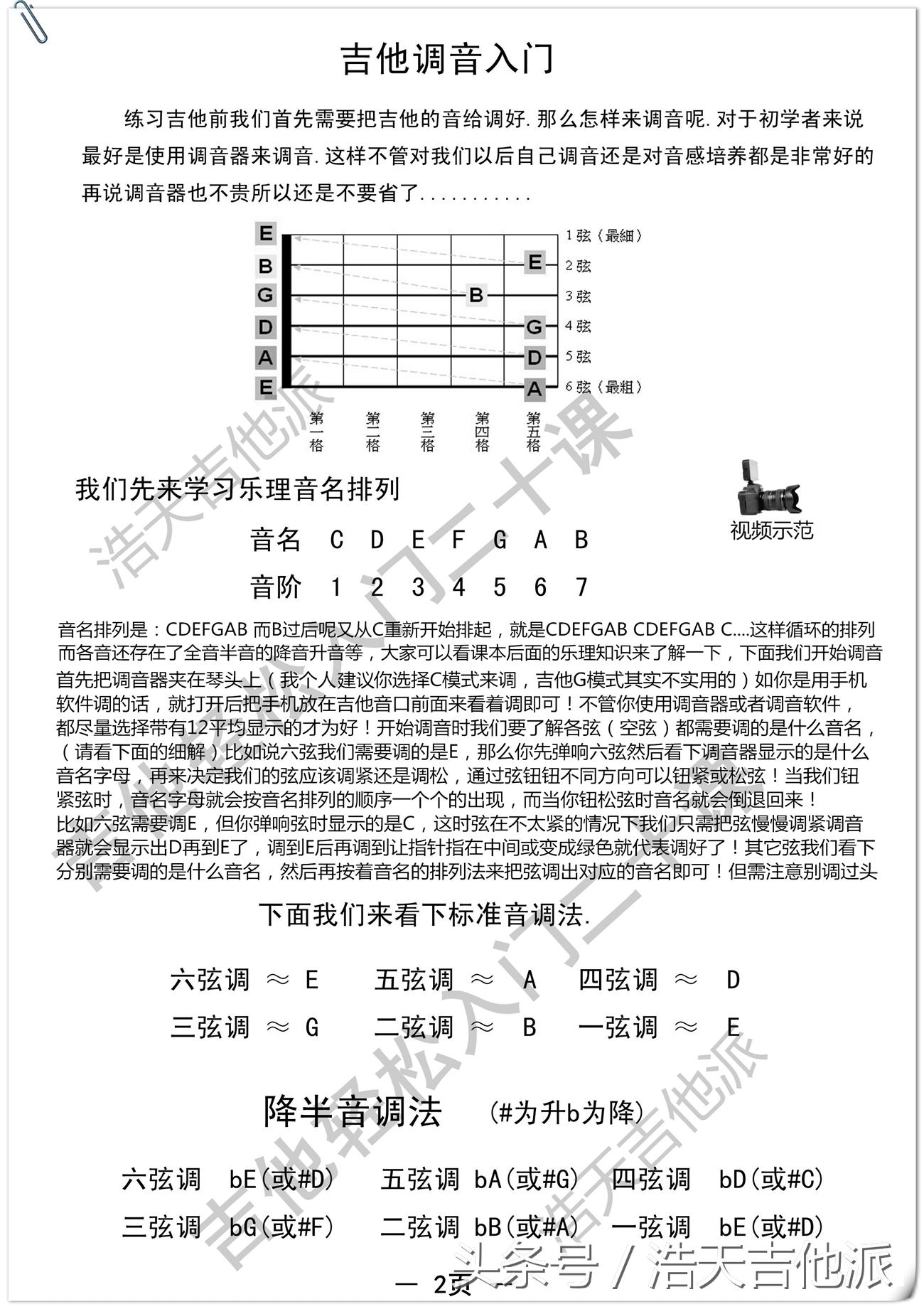 吉他轻松入门二十课小星星,吉他轻松入门二十课曲谱篇